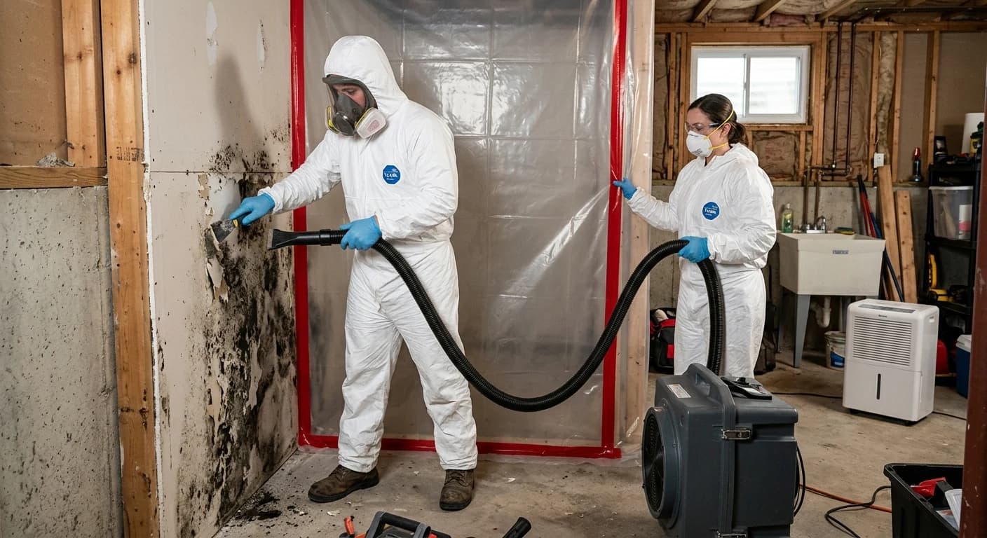 Professional mold removal work - How does the remediation process work?